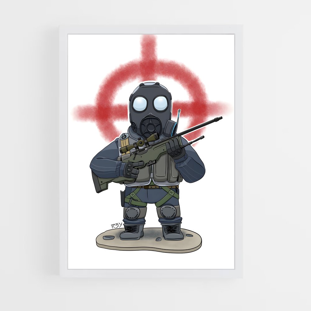 Poster Opération Masquée – affiche Counter strike (vue 3)